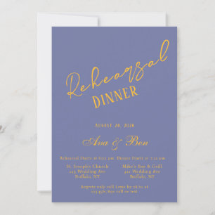 Invitación Cena audaz de Blueberry y Sunshine
