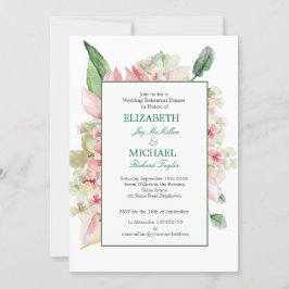 Invitación Cena boda Cena Elegante Moda Floral