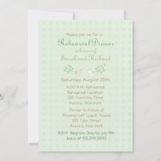 Invitación Cena Boda de la Casa de la Moneda de Lovebirds