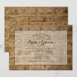 Invitación Cena Boda de ladrillos de Moda industrial