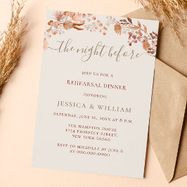 Invitación Cena Bohemiana de prueba de acuarela