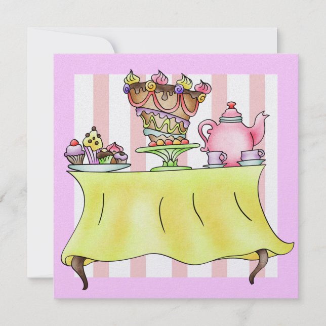 Invitación Cena / Comida / Té - SRF (Anverso)