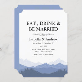 Invitación Cena con ensayo de montaña Be Married