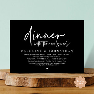 Invitación Cena con los recién casados, Fiesta del Elopement 