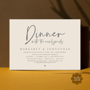 Invitación Cena con los recién casados, Fiesta del Elopement 