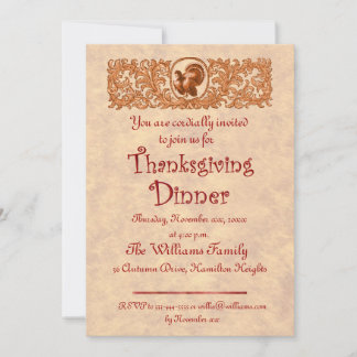 Invitación Cena de Acción de Gracias