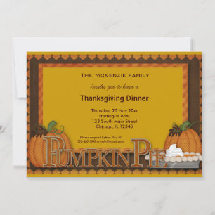 Invitación Cena de Acción de Gracias