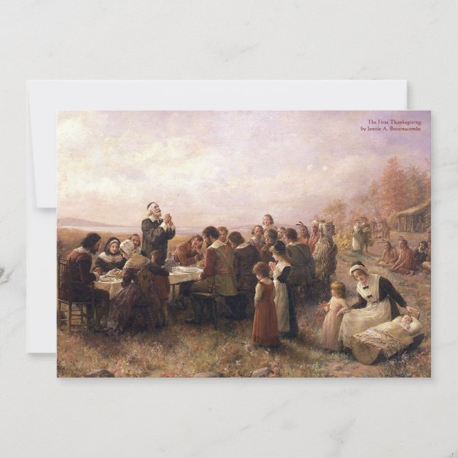 Invitación Cena de Acción de Gracias (Anverso)