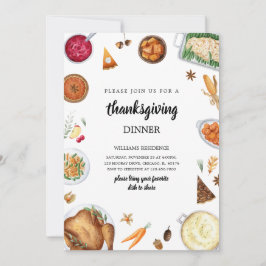 Invitación Cena de Acción de Gracias