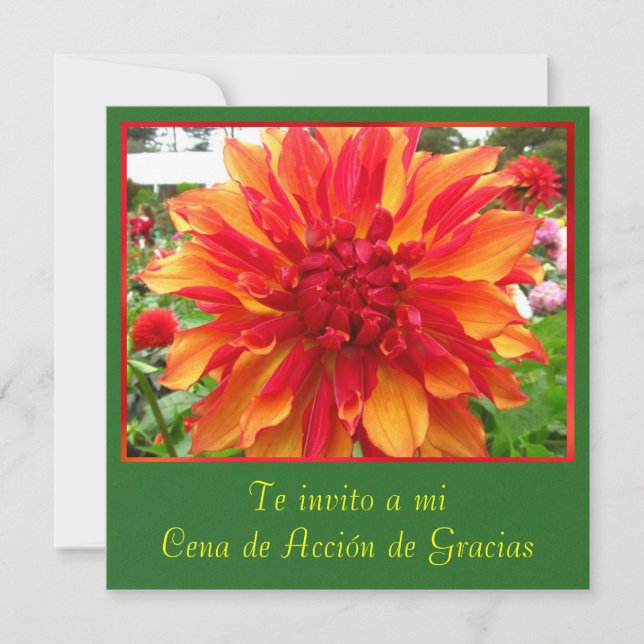 Invitación - Cena de Acción de Gracias (Anverso)