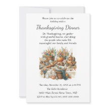 Cena de Acción de Gracias con amigos y familia en 