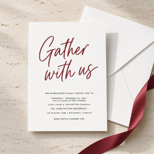 Invitación Cena De Acción De Gracias Con Nosotros
