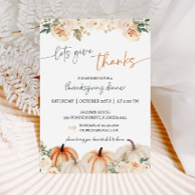 Cena de Acción de Gracias de Calabaza Rusa