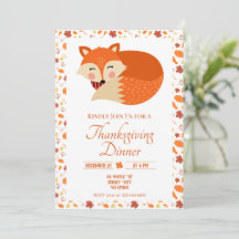 Cena de Acción de Gracias de Fox Durmiente