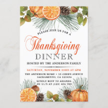 Cena de Acción de Gracias de Rustic Fall