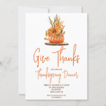 Cena de acción de gracias en el centro de calabaza