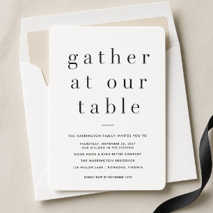 Invitación Cena de Acción de Gracias en Nuestra Mesa