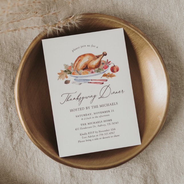 Invitación Cena de Acción de Gracias en Turquía (Subido por el creador)