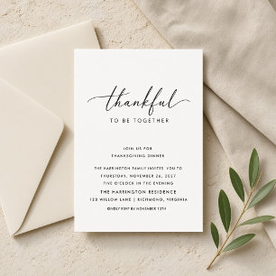 Invitación Cena de Acción de Gracias juntos