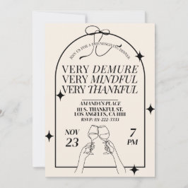 Invitación Cena de Acción de Gracias muy devota