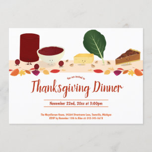 Invitación Cena de Acción de Gracias Sale Personalizado de Al