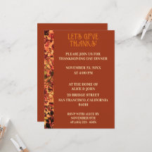 Cena de Acción de Gracias Terracotta Fiesta de Oto