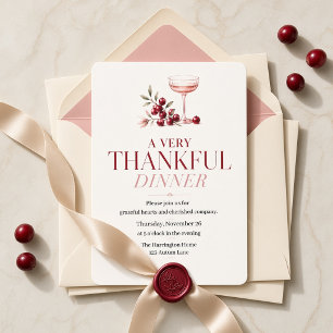 Invitación Cena de Acción de Gracias y Friendsgiving