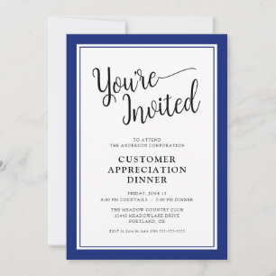 Invitación Cena de Agradecimiento a Clientes Corporativos Emp