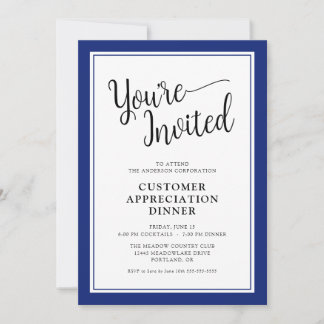 Invitación Cena de Agradecimiento a Clientes Corporativos Emp