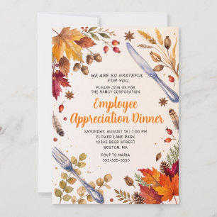 Invitación Cena de Agradecimiento a Empleados Evento Corporat