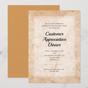Invitación Cena de Agradecimiento al Cliente Corporativo Empr