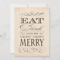 Cena de aniversario de boda Come, bebe y alégrate