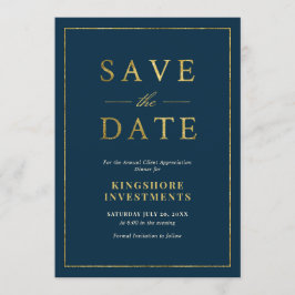 Invitación Cena de Apreciación Anual del Cliente Guardar la F