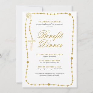 Invitación Cena de beneficios Religiosos