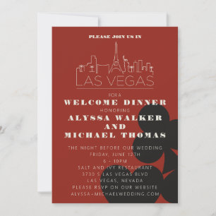 Invitación Cena de Boda de la línea aérea del Casino de Las V