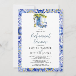 Invitación Cena de Boda de limón mediterráneo