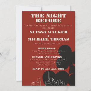 Invitación Cena de Boda del Skyline de Las Vegas