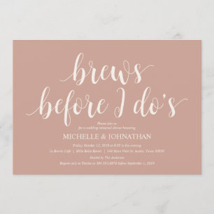 Invitación Cena de Boda Rústico crema de Rubor