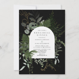Invitación Cena de Boda Wild Fern Greenery