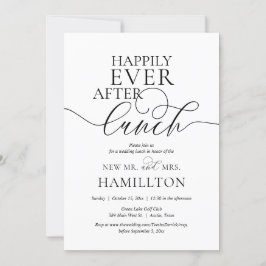 Invitación Cena de Celebración Después de la Boda Felices par
