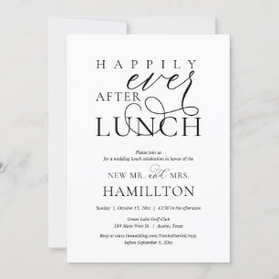 Invitación Cena de Celebración Después de la Boda Felices par