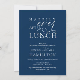 Invitación Cena de Celebración Después del Casamiento Felices