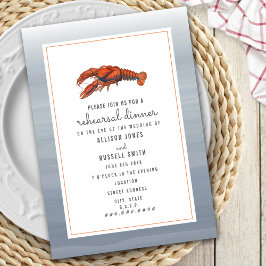 Invitación Cena de Chambray Lobster Boda