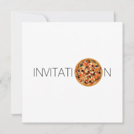 Invitación Cena de comida italiana almuerzo Chef Pizza Restau