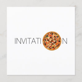 Invitación Cena de comida italiana almuerzo Chef Pizza Restau