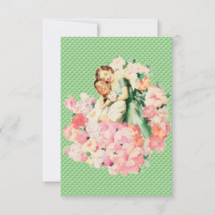 Invitación Cena de compromiso retro de los años 50