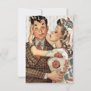 Invitación Cena de compromiso retro V2