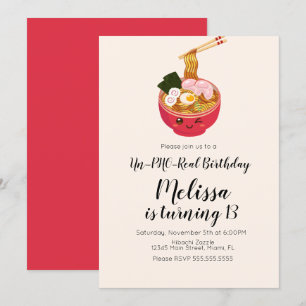 Invitación Cena de cumpleaños de Pho Oriental lindo restauran