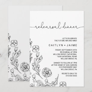 Invitación Cena de Dainty Elegance
