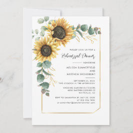 Invitación Cena de degustación de crema floral de girasol